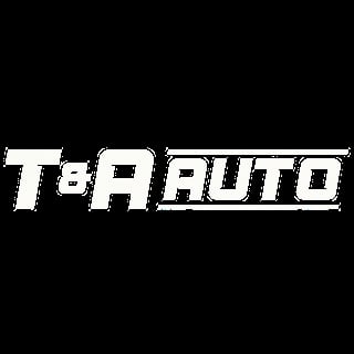 T-A Auto logo in white text on black background